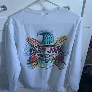Ron Jon White Crewneck